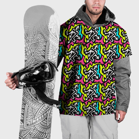 Накидка на куртку 3D с принтом Pointed multicolored в Екатеринбурге, 100% полиэстер |  | 