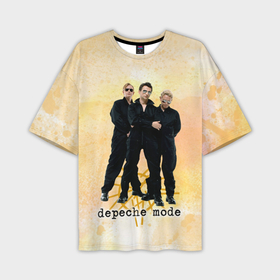 Мужская футболка oversize 3D с принтом Depeche Mode   Universe band в Санкт-Петербурге,  |  | Тематика изображения на принте: 