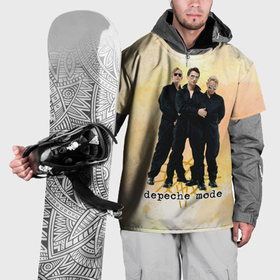 Накидка на куртку 3D с принтом Depeche Mode   Universe band в Кировске, 100% полиэстер |  | 