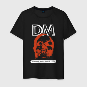 Мужская футболка хлопок с принтом Depeche Mode   Memento Mori world tour в Белгороде, 100% хлопок | прямой крой, круглый вырез горловины, длина до линии бедер, слегка спущенное плечо. | 
