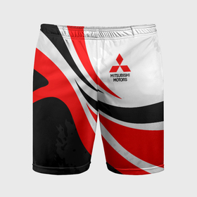 Мужские шорты спортивные с принтом Evo racer mitsubishi   uniform в Курске,  |  | Тематика изображения на принте: 