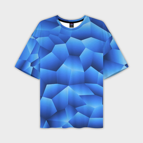 Мужская футболка oversize 3D с принтом Градиентные грани ,  |  | Тематика изображения на принте: 