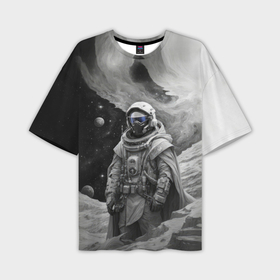 Мужская футболка oversize 3D с принтом Космической путешественник в Тюмени,  |  | Тематика изображения на принте: 