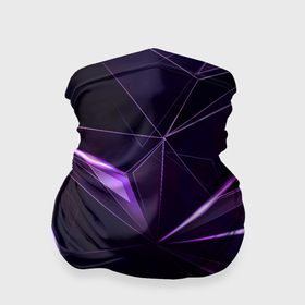 Бандана-труба 3D с принтом Фиолетовый хрусталь в Тюмени, 100% полиэстер, ткань с особыми свойствами — Activecool | плотность 150‒180 г/м2; хорошо тянется, но сохраняет форму | Тематика изображения на принте: 