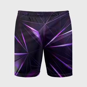 Мужские шорты спортивные с принтом Фиолетовый хрусталь в Тюмени,  |  | Тематика изображения на принте: 