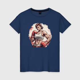 Женская футболка хлопок с принтом Красота в движении в Екатеринбурге, 100% хлопок | прямой крой, круглый вырез горловины, длина до линии бедер, слегка спущенное плечо | 