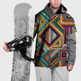 Накидка на куртку 3D с принтом Этнический узор вышивка , 100% полиэстер |  | 