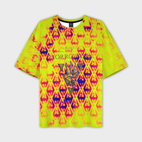 Мужская футболка oversize 3D с принтом The elder scrolls game yellow dragon в Курске,  |  | 