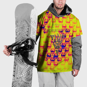 Накидка на куртку 3D с принтом The elder scrolls game yellow dragon в Тюмени, 100% полиэстер |  | 