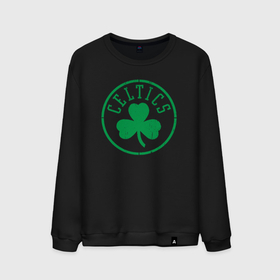 Мужской свитшот хлопок с принтом Boston Celtics clover в Кировске, 100% хлопок |  | Тематика изображения на принте: 