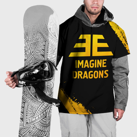 Накидка на куртку 3D с принтом Imagine Dragons   gold gradient , 100% полиэстер |  | 