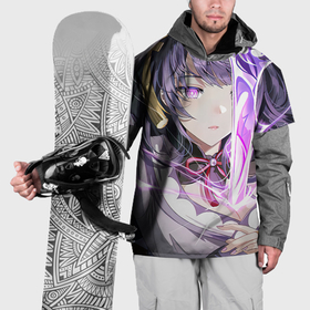 Накидка на куртку 3D с принтом Genshin Impact Raiden Ei в Курске, 100% полиэстер |  | 