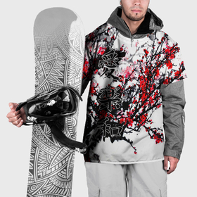 Накидка на куртку 3D с принтом Японский стиль иероглифы в Кировске, 100% полиэстер |  | 
