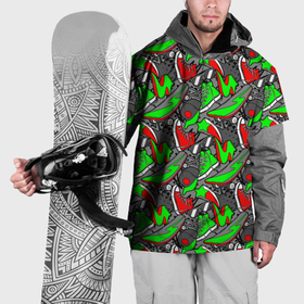 Накидка на куртку 3D с принтом Разноцветные кеды в Кировске, 100% полиэстер |  | Тематика изображения на принте: 