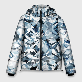 Мужская зимняя куртка 3D с принтом Бриллиантовое мерцание текстура в Новосибирске, верх — 100% полиэстер; подкладка — 100% полиэстер; утеплитель — 100% полиэстер | длина ниже бедра, свободный силуэт Оверсайз. Есть воротник-стойка, отстегивающийся капюшон и ветрозащитная планка. 

Боковые карманы с листочкой на кнопках и внутренний карман на молнии. | 
