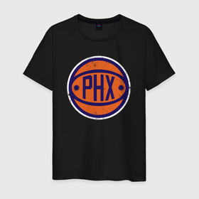 Мужская футболка хлопок с принтом Phoenix ball в Санкт-Петербурге, 100% хлопок | прямой крой, круглый вырез горловины, длина до линии бедер, слегка спущенное плечо. | 