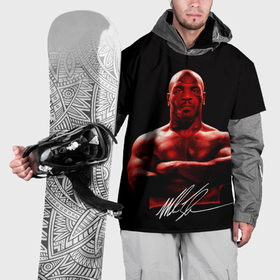 Накидка на куртку 3D с принтом Майк Тайсон боксёр профессионал в Санкт-Петербурге, 100% полиэстер |  | Тематика изображения на принте: 