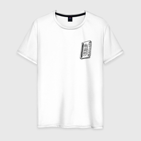 Мужская футболка хлопок с принтом Кассета сохранения в Кировске, 100% хлопок | прямой крой, круглый вырез горловины, длина до линии бедер, слегка спущенное плечо. | 