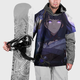 Накидка на куртку 3D с принтом Genshin Impact Raiden Ei в Тюмени, 100% полиэстер |  | 