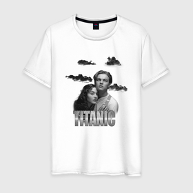 Мужская футболка хлопок с принтом Титаник из 90 х в Тюмени, 100% хлопок | прямой крой, круглый вырез горловины, длина до линии бедер, слегка спущенное плечо. | Тематика изображения на принте: 