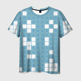 Мужская футболка 3D с принтом Brick game   зимние танчики в Новосибирске, 100% полиэфир | прямой крой, круглый вырез горловины, длина до линии бедер | 
