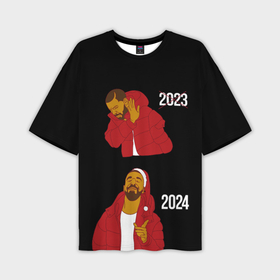Мужская футболка oversize 3D с принтом Дрейк 2023 2024 ,  |  | Тематика изображения на принте: 