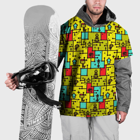 Накидка на куртку 3D с принтом Роботы монстры , 100% полиэстер |  | Тематика изображения на принте: 