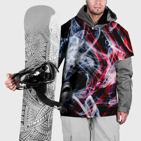 Накидка на куртку 3D с принтом Дым и стрелки в Санкт-Петербурге, 100% полиэстер |  | Тематика изображения на принте: 