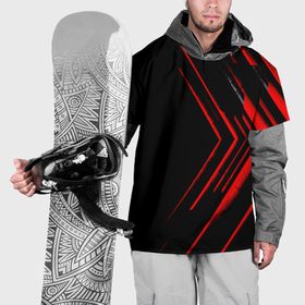 Накидка на куртку 3D с принтом Красные стрелки в Санкт-Петербурге, 100% полиэстер |  | Тематика изображения на принте: 