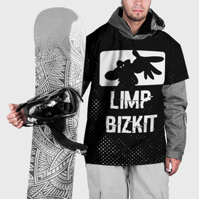 Накидка на куртку 3D с принтом Limp Bizkit glitch на темном фоне в Белгороде, 100% полиэстер |  | 