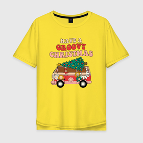 Мужская футболка хлопок Oversize с принтом Захватывающего Рождества в Ухте, 100% хлопок | свободный крой, круглый ворот, “спинка” длиннее передней части | 