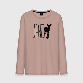 Мужской лонгслив хлопок с принтом Джейн с футболки Макс из Life is Strange , 100% хлопок |  | Тематика изображения на принте: 