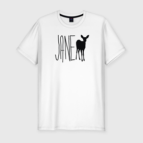 Мужская футболка хлопок Slim с принтом Джейн с футболки Макс из Life is Strange в Кировске, 92% хлопок, 8% лайкра | приталенный силуэт, круглый вырез ворота, длина до линии бедра, короткий рукав | 