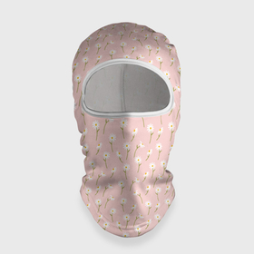 Балаклава 3D с принтом Ромашки на розовом фоне в Екатеринбурге, 100% полиэстер, ткань с особыми свойствами — Activecool | плотность 150–180 г/м2; хорошо тянется, но при этом сохраняет форму. Закрывает шею, вокруг отверстия для глаз кайма. Единый размер | 