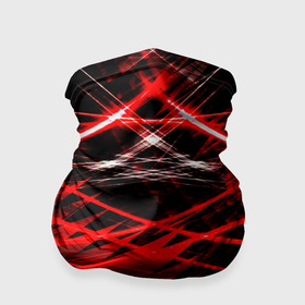 Бандана-труба 3D с принтом Красный лазер линии , 100% полиэстер, ткань с особыми свойствами — Activecool | плотность 150‒180 г/м2; хорошо тянется, но сохраняет форму | 
