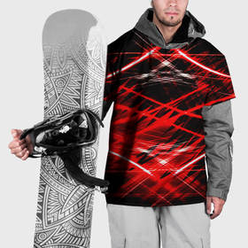 Накидка на куртку 3D с принтом Красный лазер линии , 100% полиэстер |  | Тематика изображения на принте: 