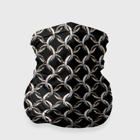 Бандана-труба 3D с принтом Кольчуга крупная , 100% полиэстер, ткань с особыми свойствами — Activecool | плотность 150‒180 г/м2; хорошо тянется, но сохраняет форму | Тематика изображения на принте: 