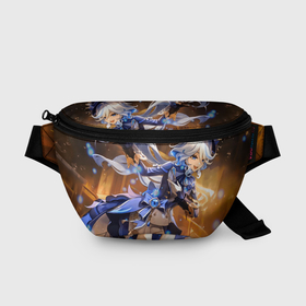 Поясная сумка 3D с принтом Genshin Impact Фурина в Кировске, 100% полиэстер | плотная ткань, ремень с регулируемой длиной, внутри несколько карманов для мелочей, основное отделение и карман с обратной стороны сумки застегиваются на молнию | 