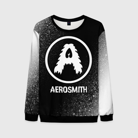 Мужской свитшот 3D с принтом Aerosmith glitch на темном фоне в Тюмени, 100% полиэстер с мягким внутренним слоем | круглый вырез горловины, мягкая резинка на манжетах и поясе, свободная посадка по фигуре | Тематика изображения на принте: 