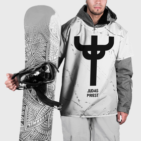 Накидка на куртку 3D с принтом Judas Priest glitch на светлом фоне в Курске, 100% полиэстер |  | Тематика изображения на принте: 