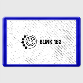 Магнит 45*70 с принтом Blink 182 glitch на светлом фоне по горизонтали в Курске, Пластик | Размер: 78*52 мм; Размер печати: 70*45 | Тематика изображения на принте: 