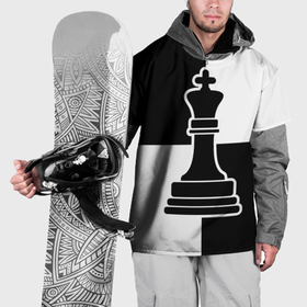 Накидка на куртку 3D с принтом Шахматы   ферзь в Екатеринбурге, 100% полиэстер |  | 