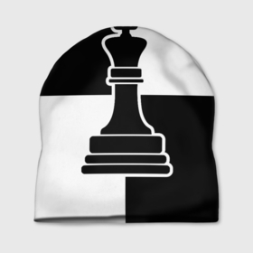 Шапка 3D с принтом Шахматы   ферзь в Тюмени, 100% полиэстер | универсальный размер, печать по всей поверхности изделия | 