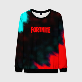Мужской свитшот 3D с принтом Fortnite неон эпик в Ухте, 100% полиэстер с мягким внутренним слоем | круглый вырез горловины, мягкая резинка на манжетах и поясе, свободная посадка по фигуре | 