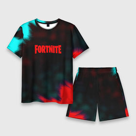 Мужской костюм с шортами 3D с принтом Fortnite неон эпик в городе Новоалтайск,  |  | 