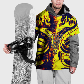 Накидка на куртку 3D с принтом The elder scrolls dragon в Новосибирске, 100% полиэстер |  | 