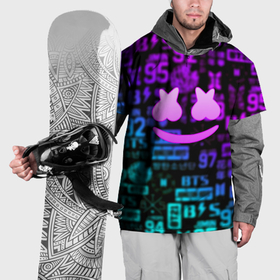 Накидка на куртку 3D с принтом Маршмеллоу x BTS , 100% полиэстер |  | Тематика изображения на принте: 