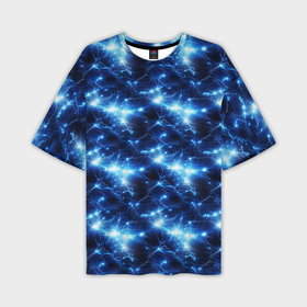 Мужская футболка oversize 3D с принтом Cosmic neon boom ,  |  | 