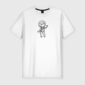 Мужская футболка хлопок Slim с принтом Макс Колфилд Life is Strange в Кировске, 92% хлопок, 8% лайкра | приталенный силуэт, круглый вырез ворота, длина до линии бедра, короткий рукав | 