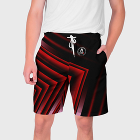 Мужские шорты 3D с принтом Mass Effect N7 special forces в Курске,  полиэстер 100% | прямой крой, два кармана без застежек по бокам. Мягкая трикотажная резинка на поясе, внутри которой широкие завязки. Длина чуть выше колен | Тематика изображения на принте: 